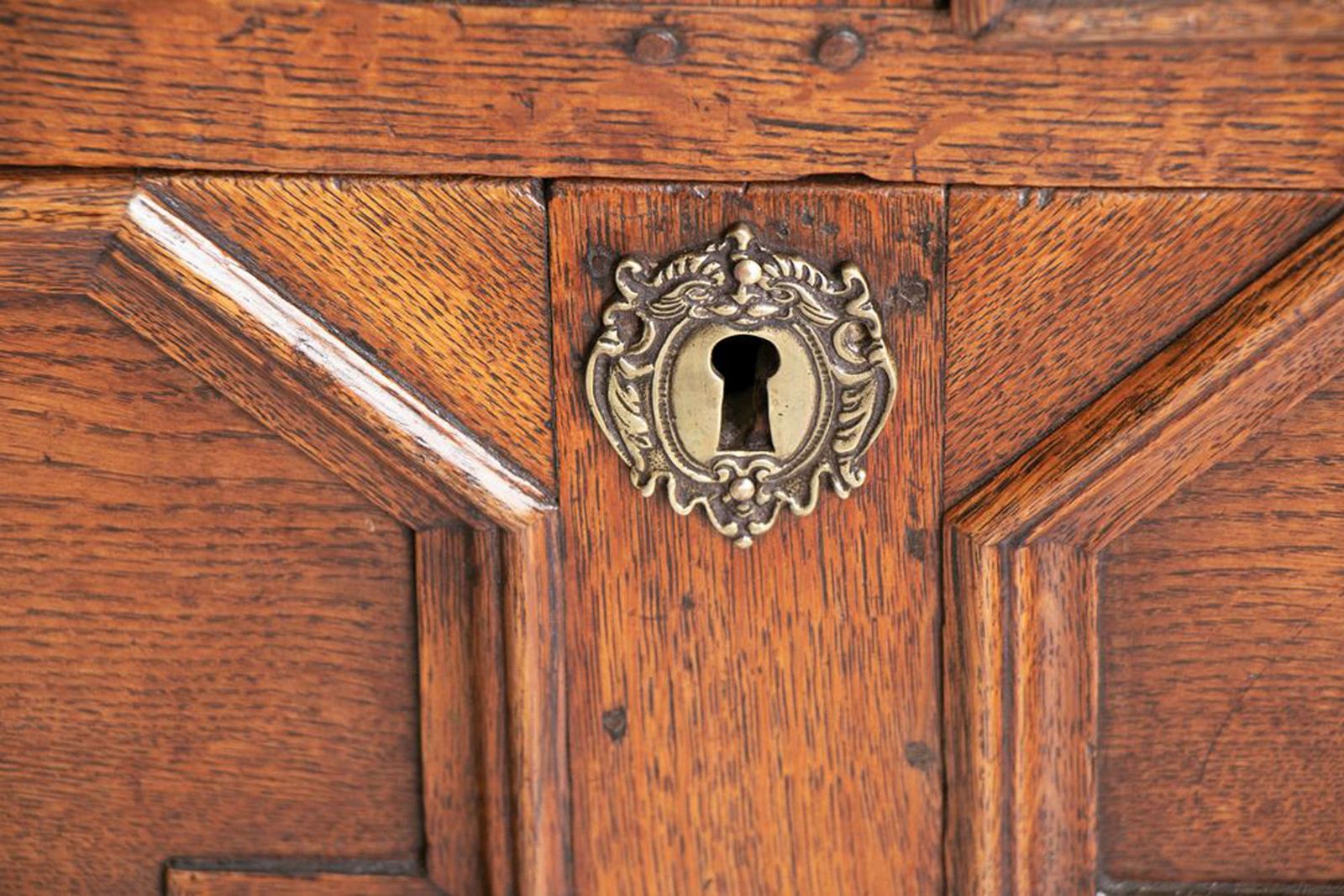 Antique English William And Mary Period Oak Chest C.1690 photo vinterior