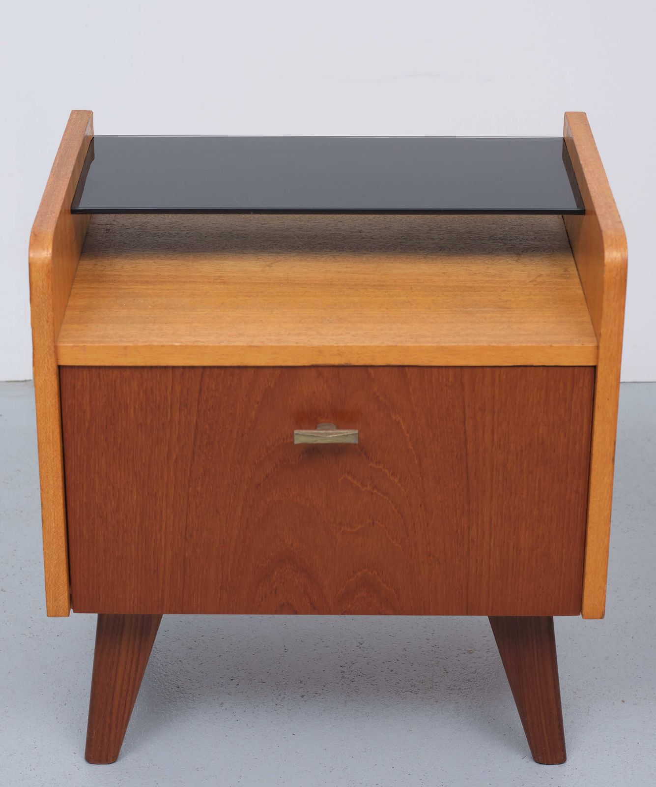 Two Teak Nightstands Dutch 1960s photo 813.44
