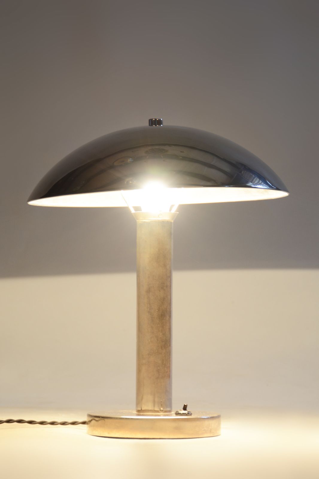 Pair Of Bauhaus Table Lamps Made In 1930s Czechia. Fully Restored photo furniture