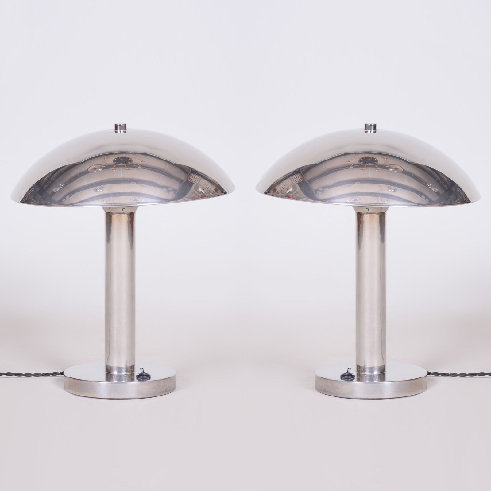 Pair Of Bauhaus Table Lamps Made In 1930s Czechia. Fully Restored photo buy