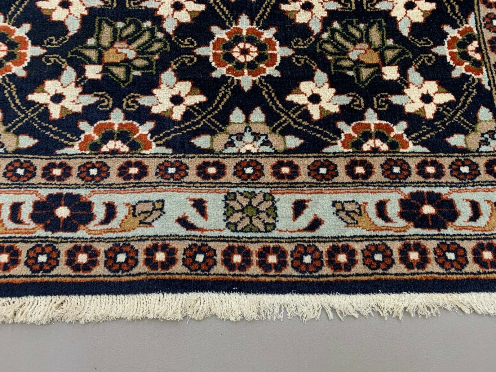 Vintage Tribal Indian Long Runner Veg Dye Wool Rug Tribal Handmade photo Textiles