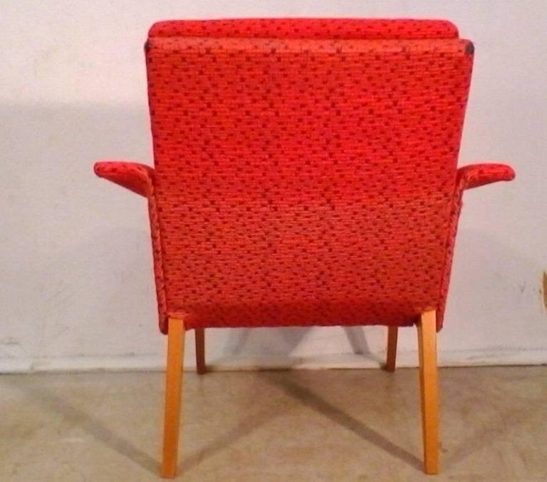 Miroslav Navratil Upholstery Armchair Czech Republic, 1958 photo vinterior