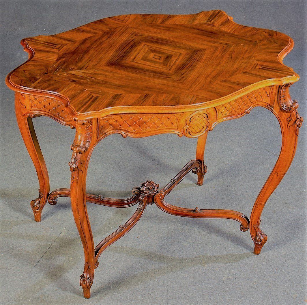 Queen Anne Salon Table, 19th Century