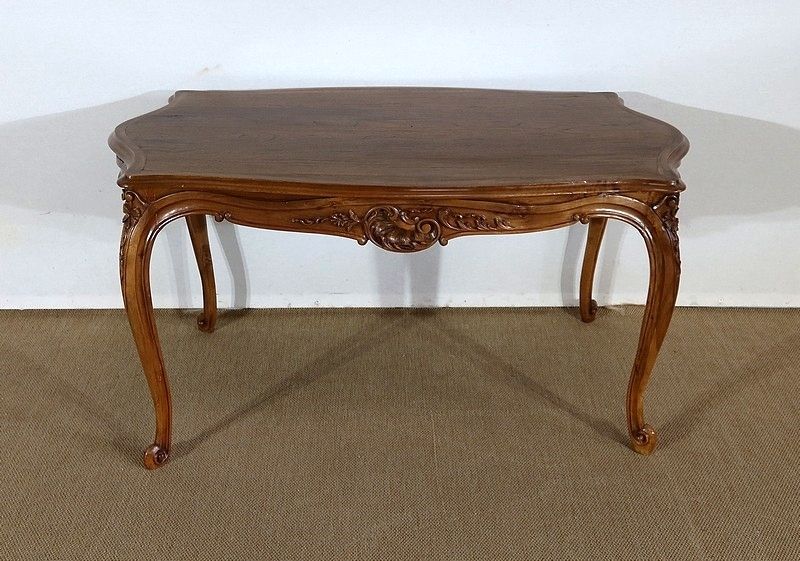 Living Room Table In Solid Walnut In The Style Of Louis XV, Early 20th Century photo furniture