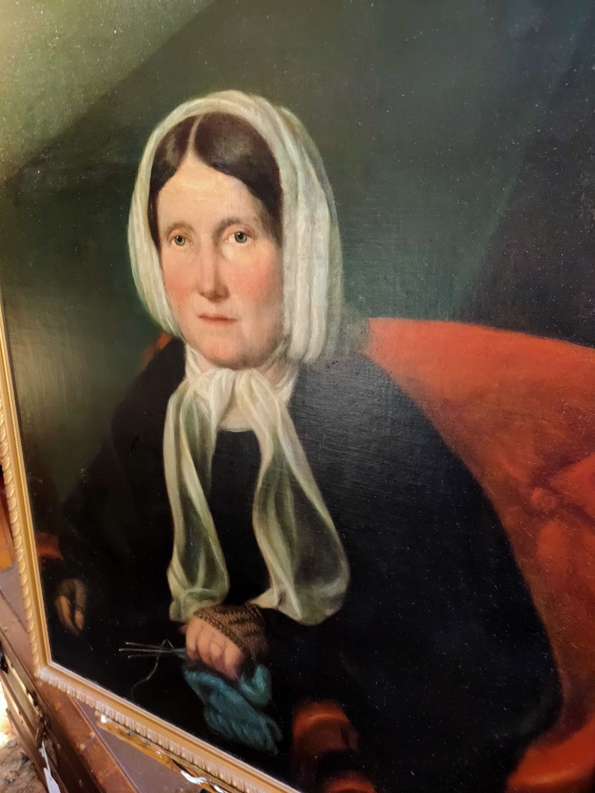 Oil Painting   19th Century Portrait Of A Lady photo Art