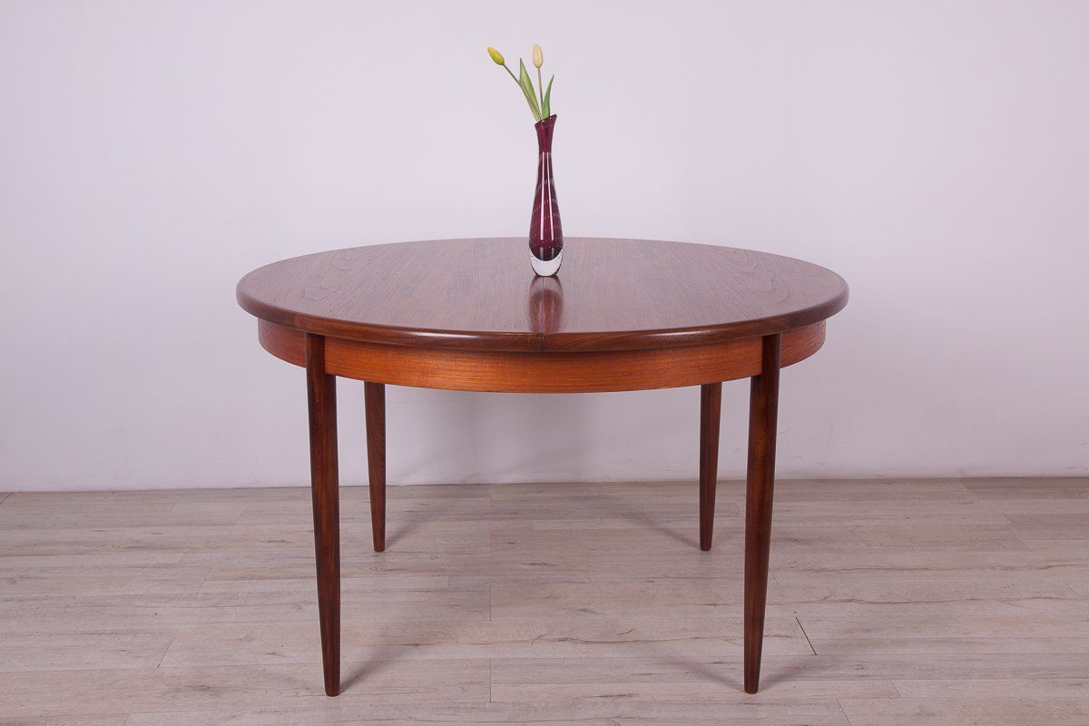 Mid Century Teak Round Fresco Dining Table From G Plan, 1960s