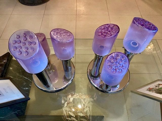 Toni Zuccheri Glass Murano Pair Of Lighting photo for sale