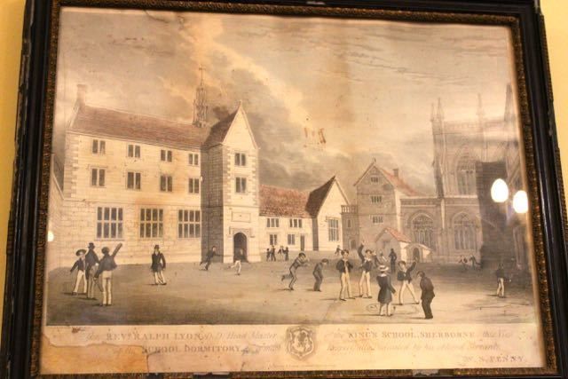 Early Print Of Sherborne School Ralph Lyon photo furniture