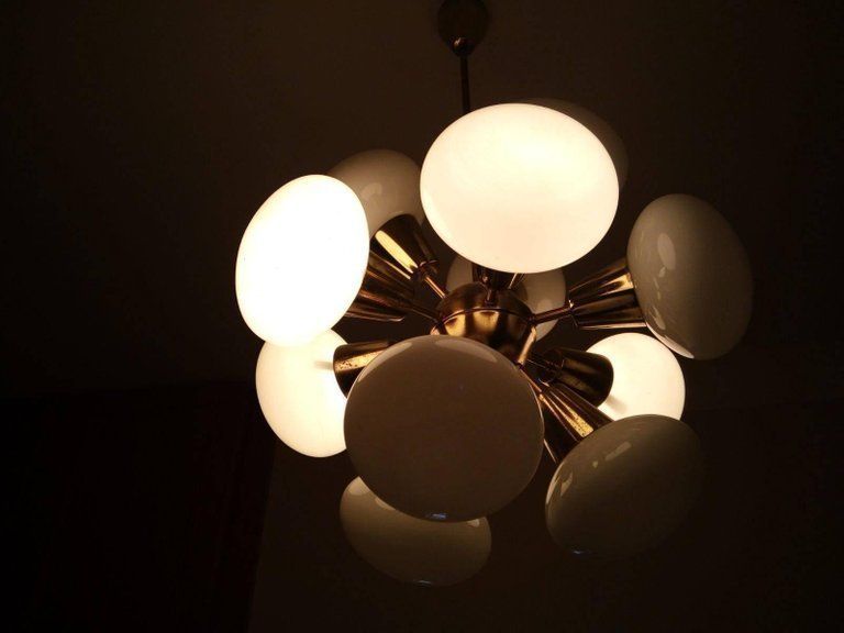 Sputnik Chandelier Kamenický šenov photo for sale