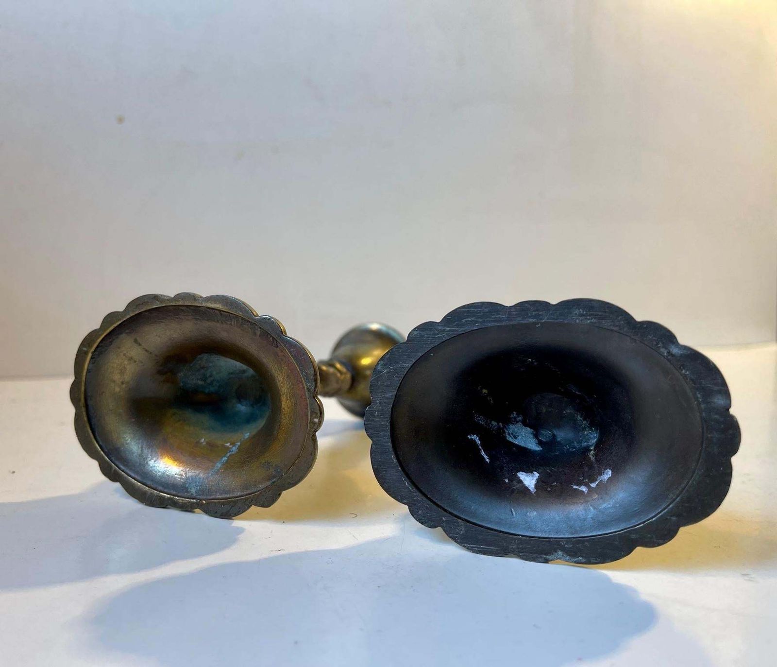 Vintage Italian Candleholders With Cherubs, 1940s photo vinterior
