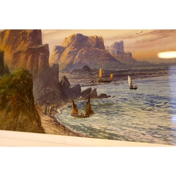 Coastal View By George Leonard Lewis Rba 1826  1913 photo furniture