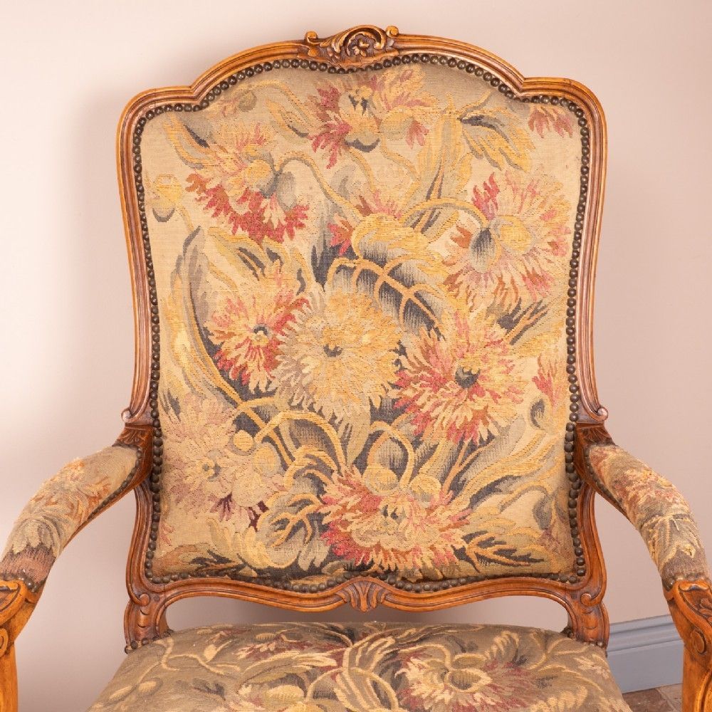 Good Sized Pair Of French Fauteuil Open Armchairs photo Furniture