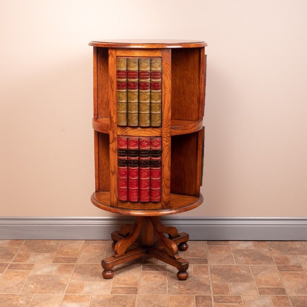 Circular Oak Revolving Bookcase photo 985.0
