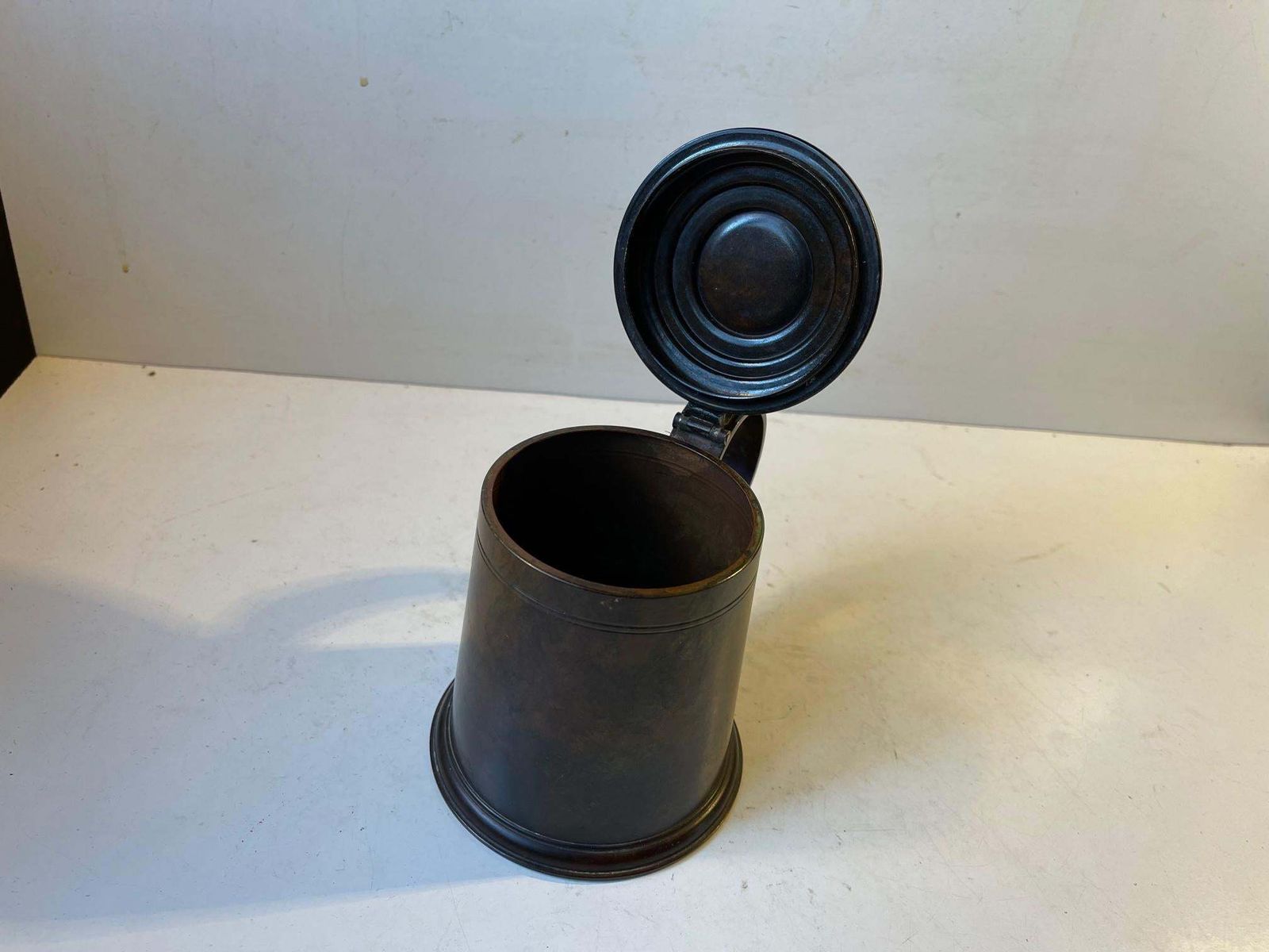 Art Deco Beer Mug In Patinated Bronze, 1930s photo 248.0