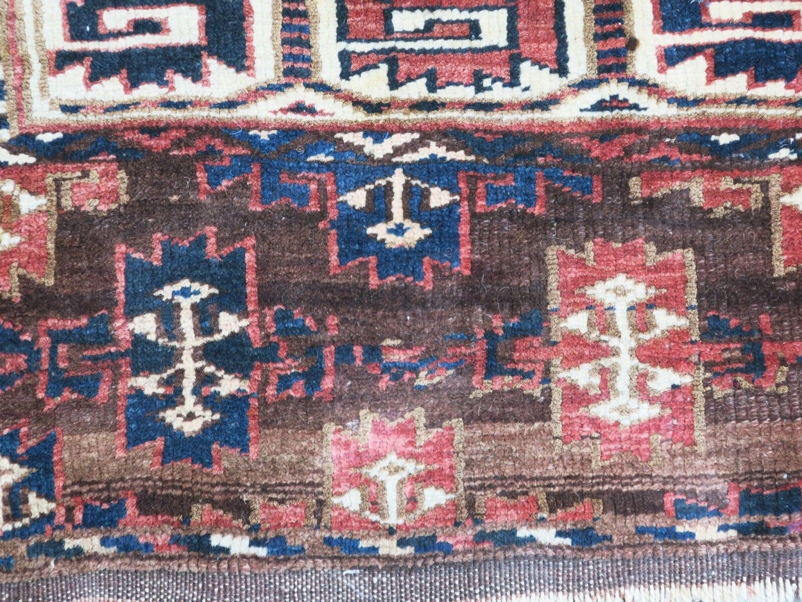 Fine Antique Yomud Tribal Main Carpet 1890 294x202cm photo vintage
