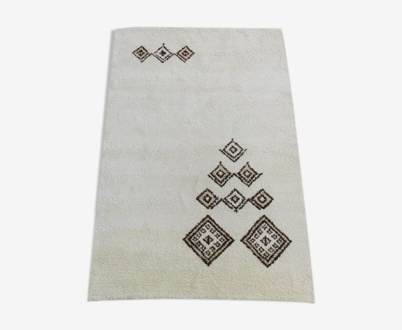 Beni Ourain Mid Century Moroccan Wool Hand Knotted Rug 295x197cm