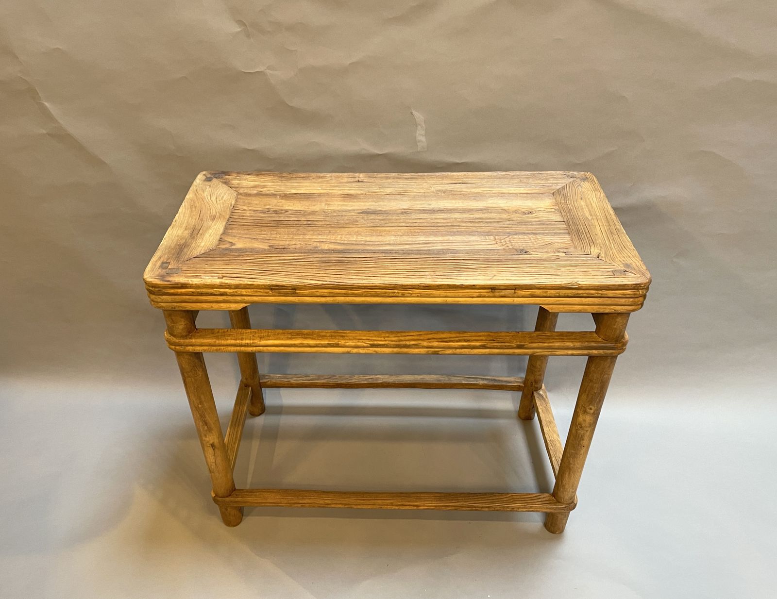 C19th Chinese Elm Side Table photo vinterior