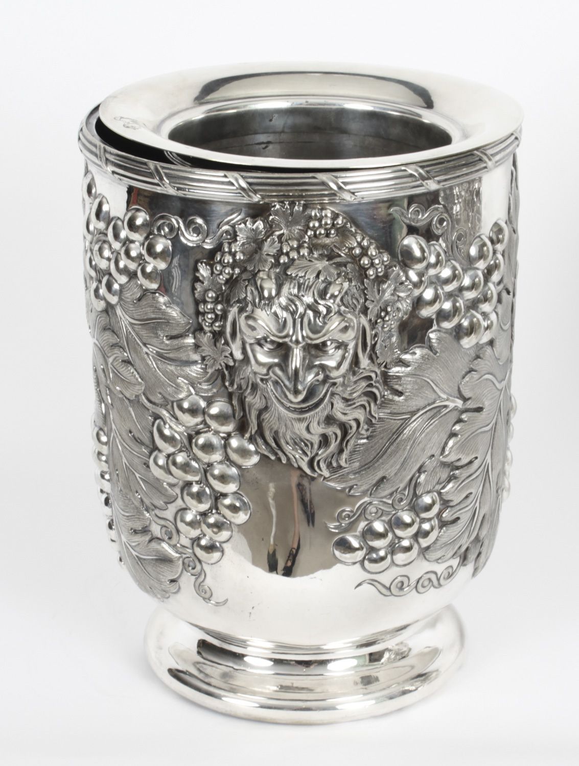 Antique Pair Silver Plated Wine Coolers By Hawksworth, Eyre & Co 19th C photo 3150.0