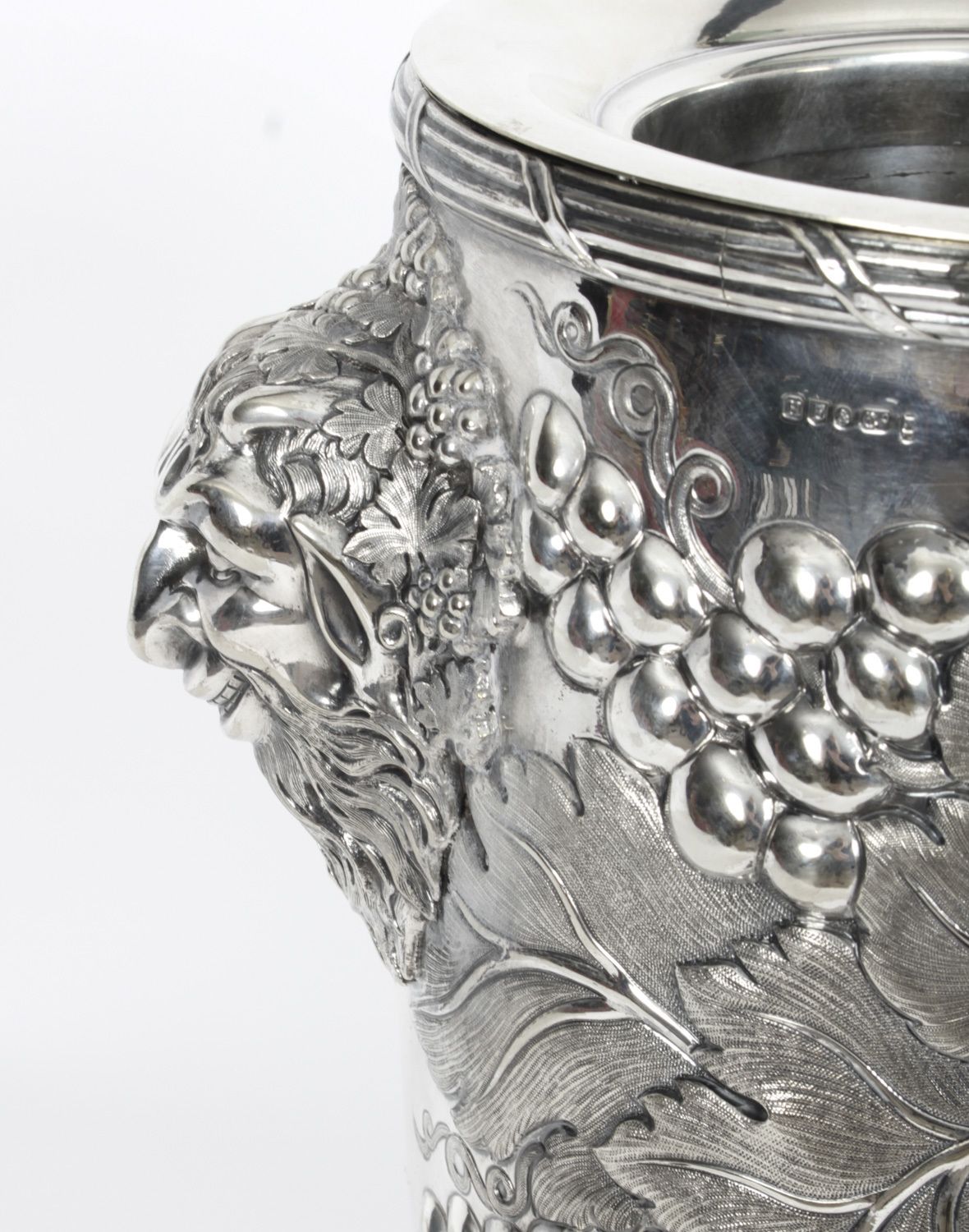photo for sale Antique Pair Silver Plated Wine Coolers By Hawksworth, Eyre & Co 19th C