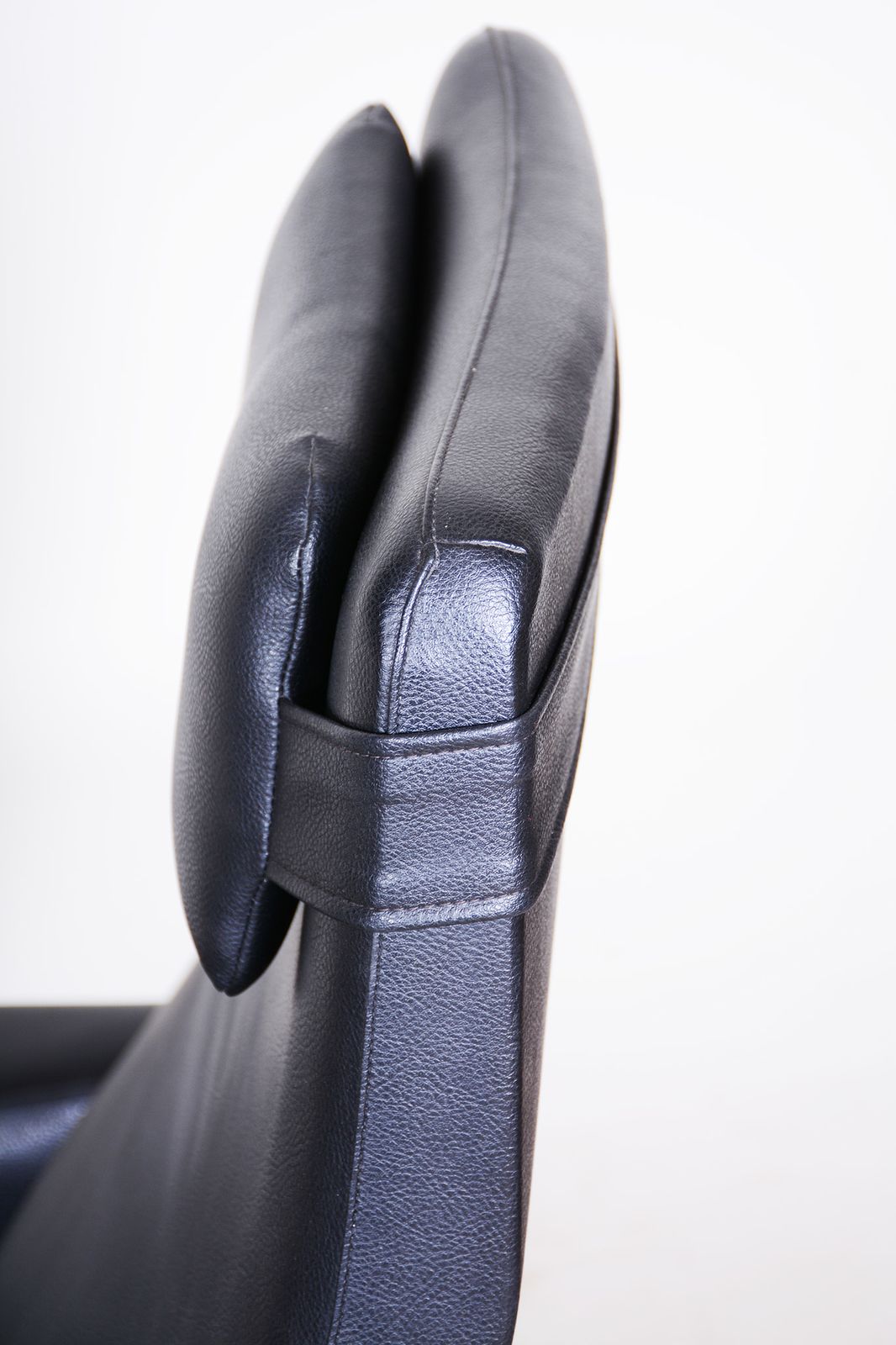 414.0 Vegan Leather Bauhaus Swivel Chair With Foot Stool. Made In 1960s Czechia photo