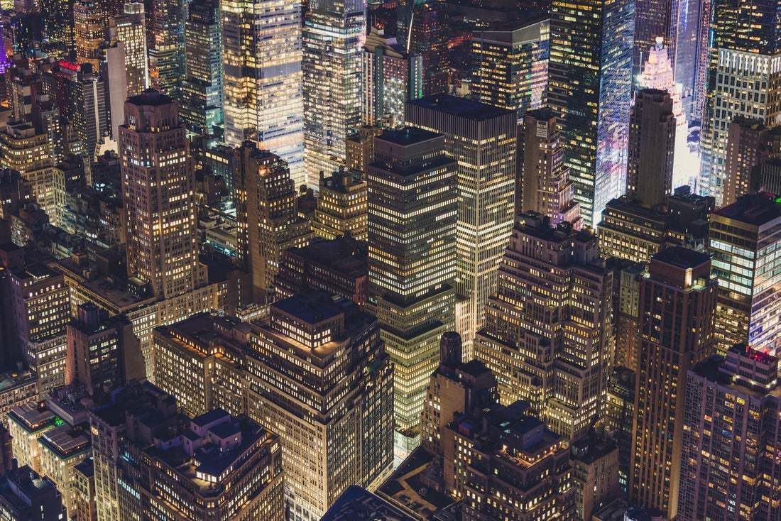 "Midtown Manhattan Night" By Aerialperspective Images