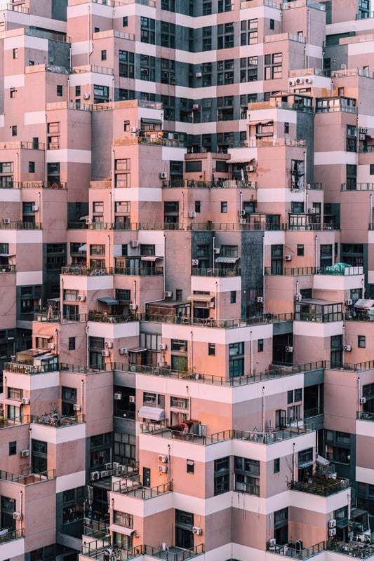 "Pyramid Shape Residential Building" By Aerialperspective Images