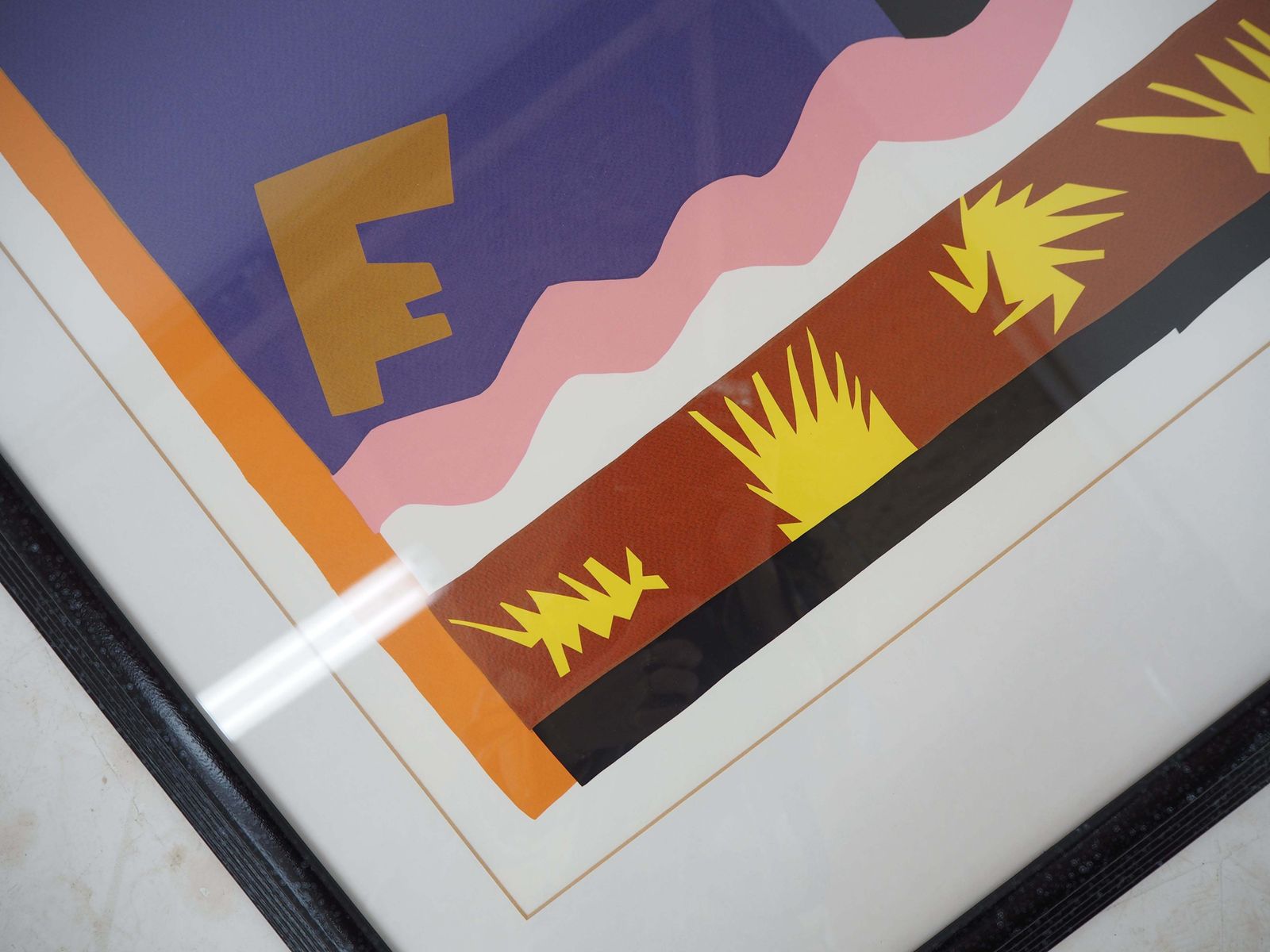 Art Vintage Abstract Poster By Henri Matisse, 1990s photo