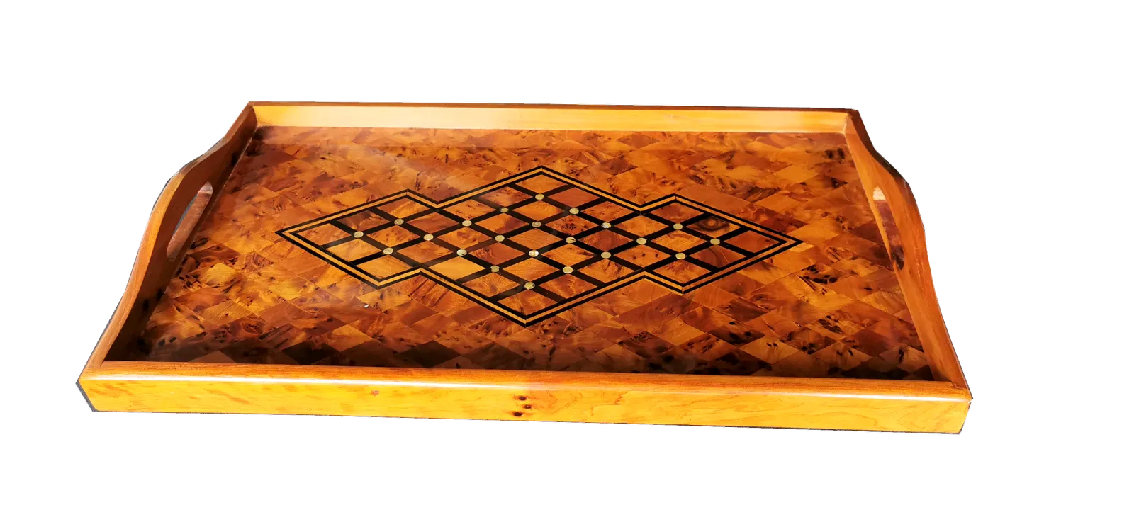 Luxurious Handmade Inlaid Tray. Mother Of Pearl photo furniture