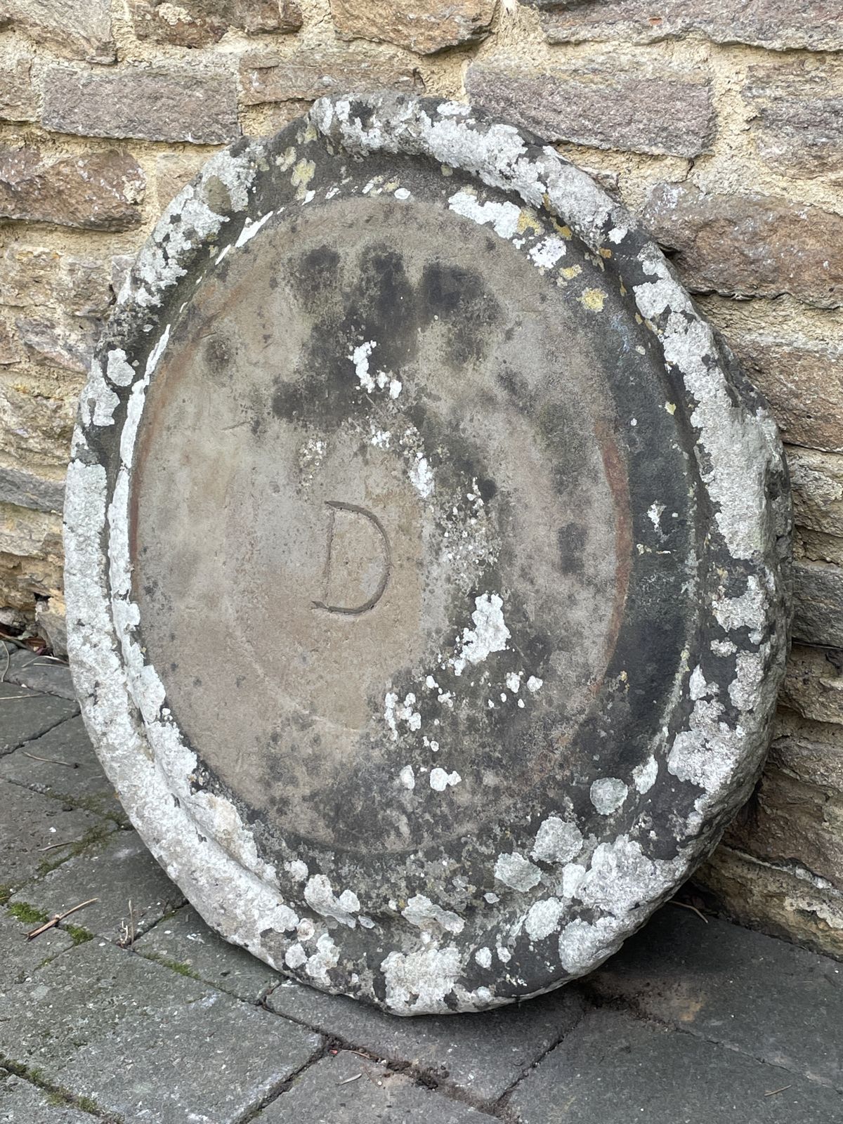 Antique Carved Limestone Mill Stone Base From A Bath Manor House photo for sale
