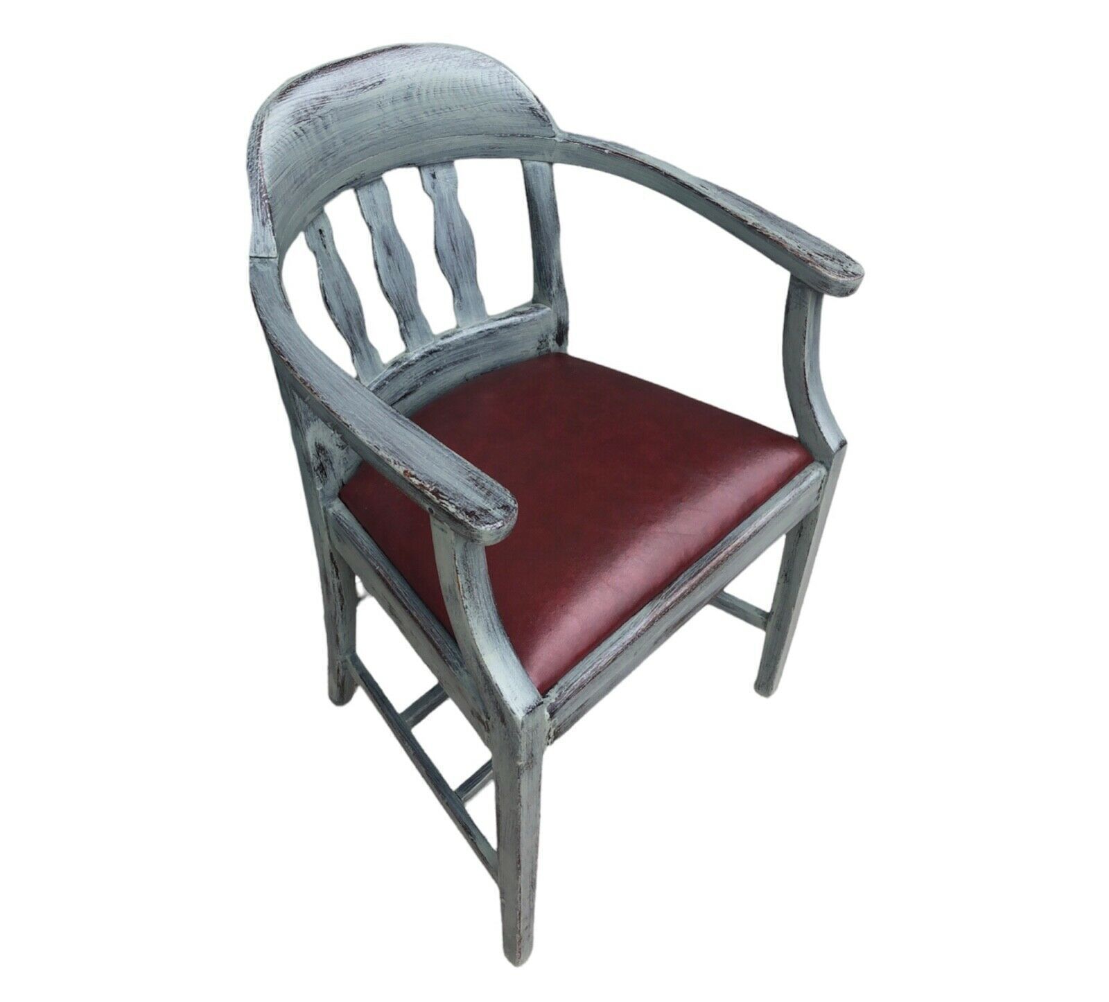 Handsome Vintage Heavy Oak Desk Chair photo vintage