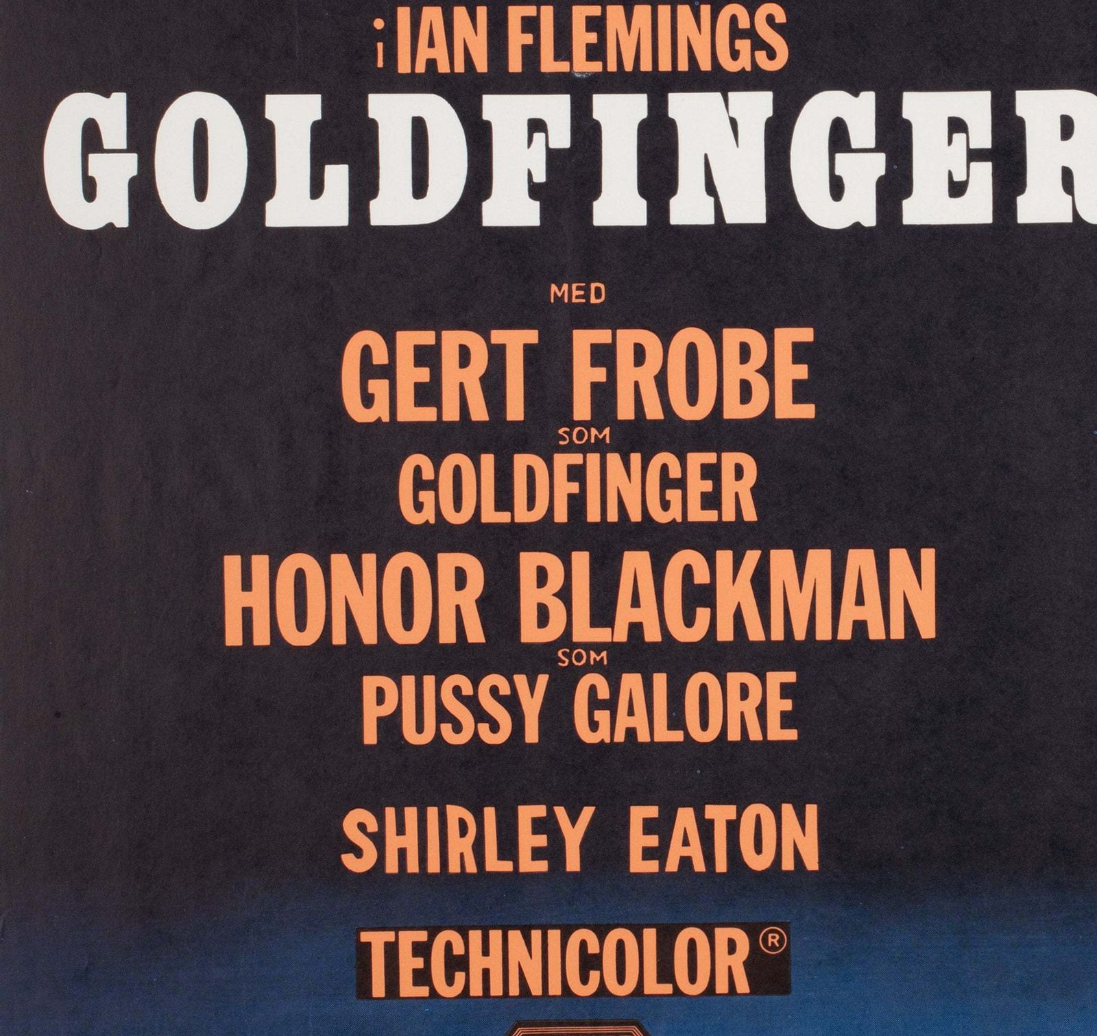 Goldfinger 1965 Swedish Film Poster, Aberg photo 1430.0