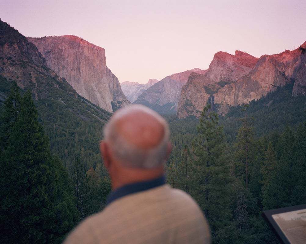 "USA, California, Yosemite Np, Senior Male Tourist, Rear View" By Andy Ryan