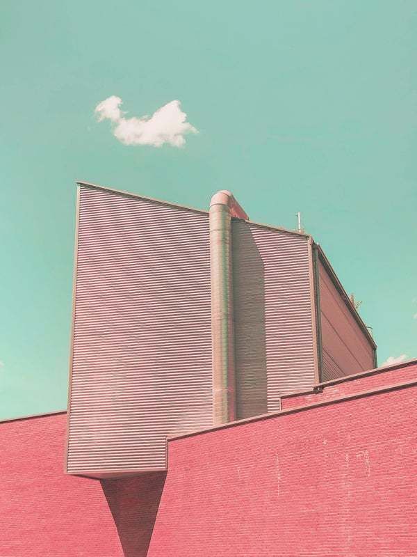 "Surreal Minimal Architecture With Geometric Volumes And Psychedelic Colors" By Artur Debat