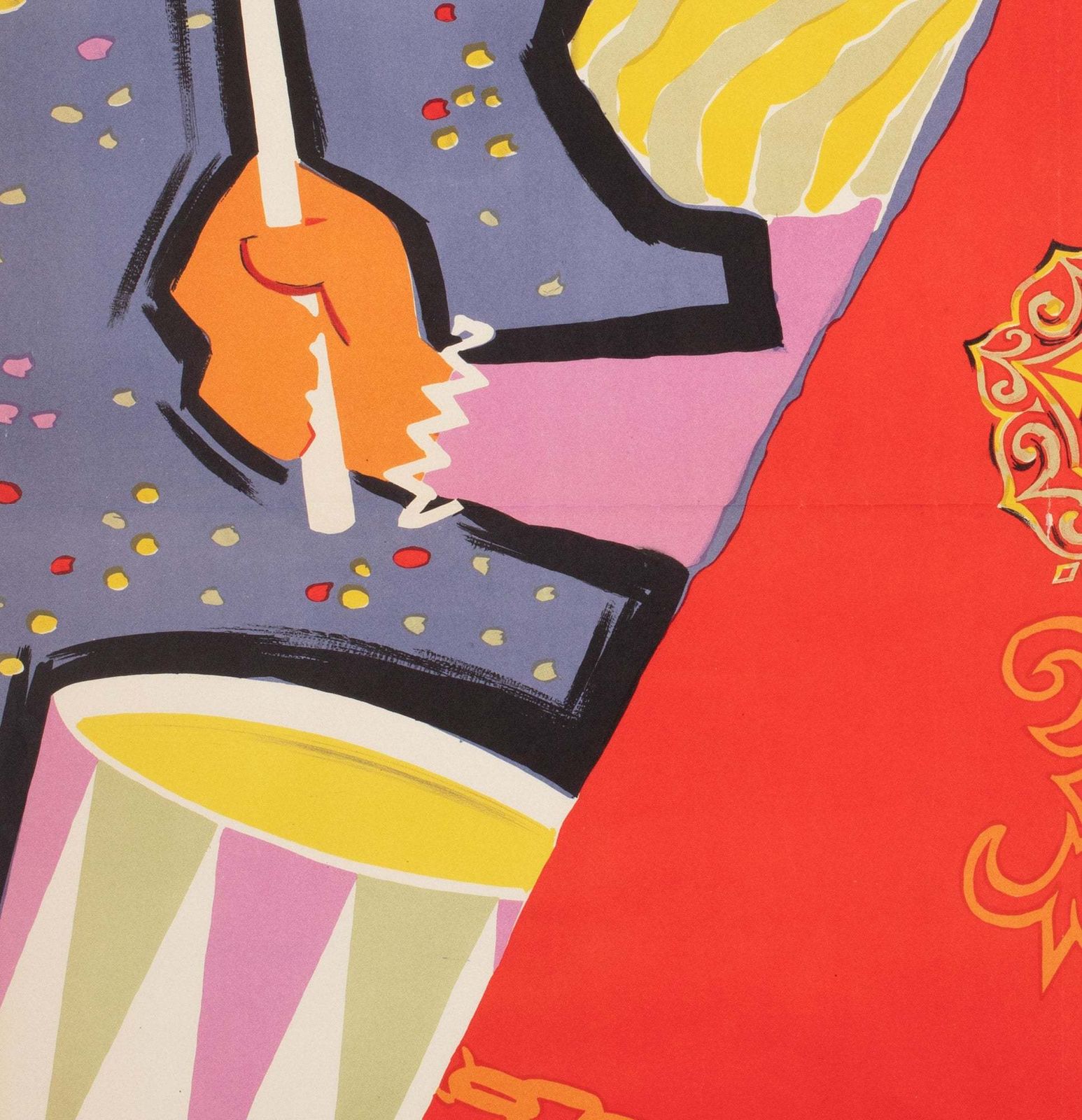 Fiestas De La Merced 1956 Barcelona Travel Poster, Domenech photo 650.0