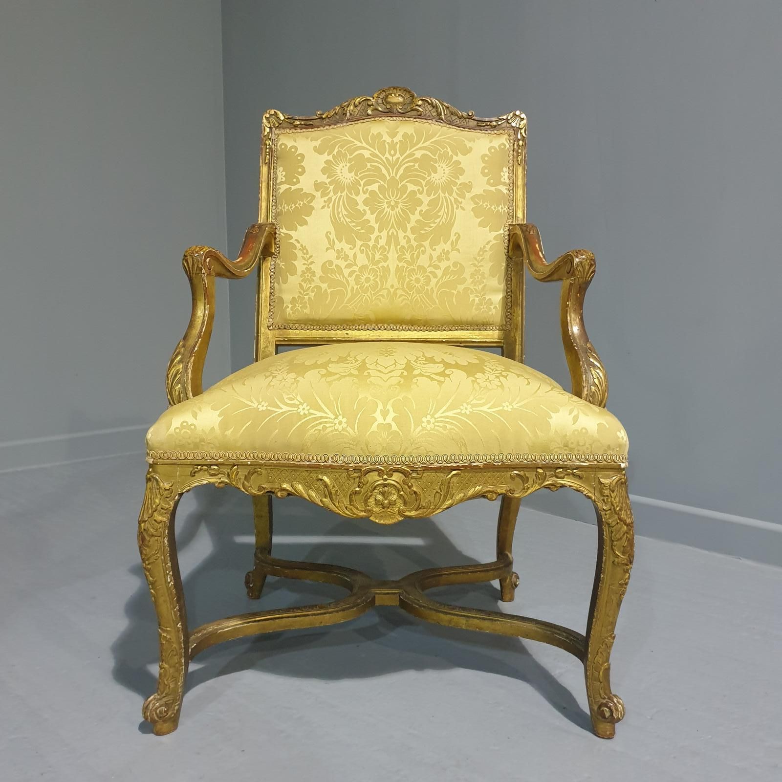 Superb Gilt Chair, 1800s, Antique photo buy