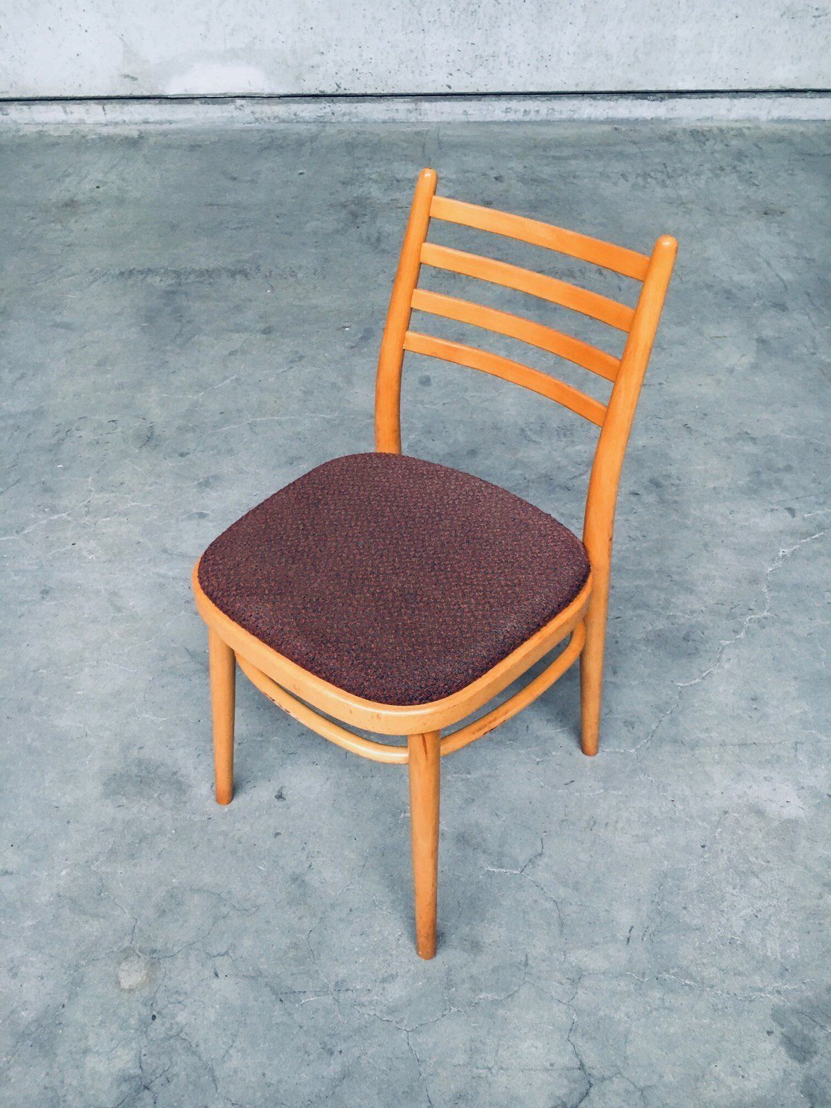 Meubels Mid Century Modern Design Eetkamerstoelen Van Ton, 1968, Tsjecho Slowakije photo