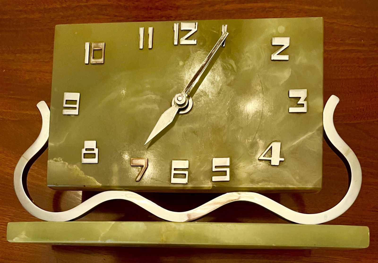 Art Deco Onyx Clock By Garrards