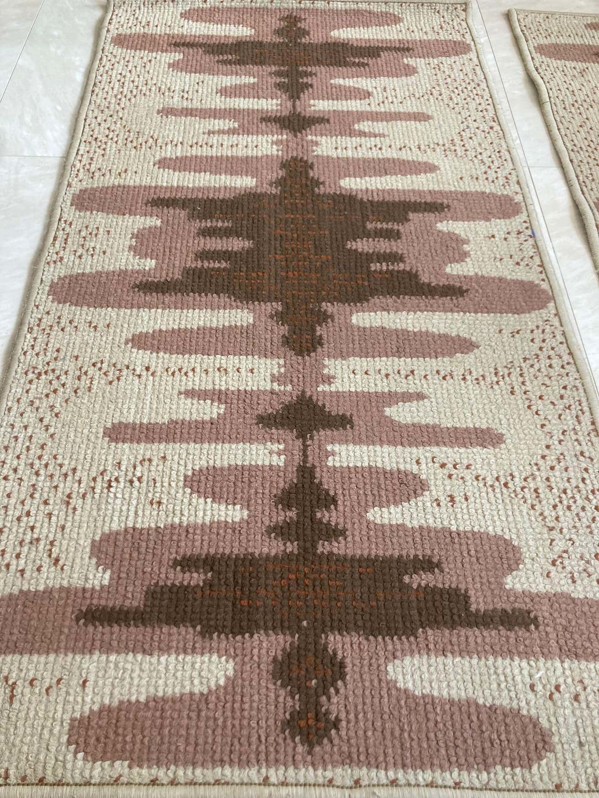 Pair Of Two Design Organic Scandinavian Style Carpets   1970s / Czechoslovakia photo furniture