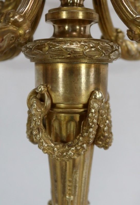 photo vintage Important Bronze Candelabrum   2nd Half Of The 19th Century
