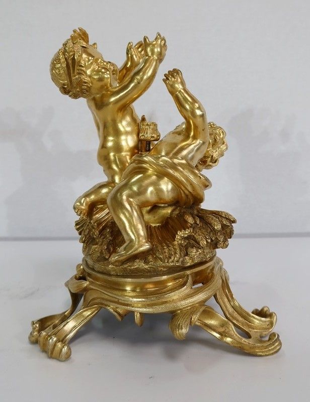 Group In Gilt Bronze, In The Style Of Louis XV, Napoleon III Period   Circa 1850 photo Home Decor