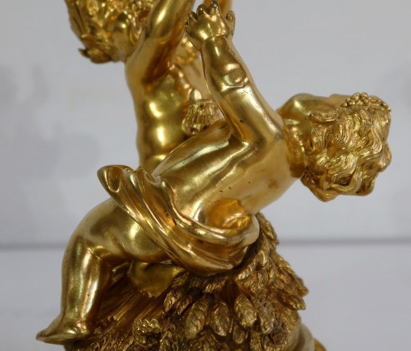 photo furniture Group In Gilt Bronze, In The Style Of Louis XV, Napoleon III Period   Circa 1850