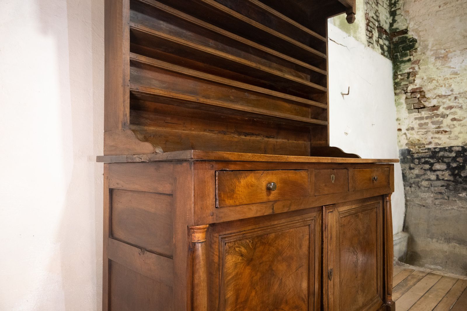 A Superb 18th Century French Empire Walnut Dresser photo furniture