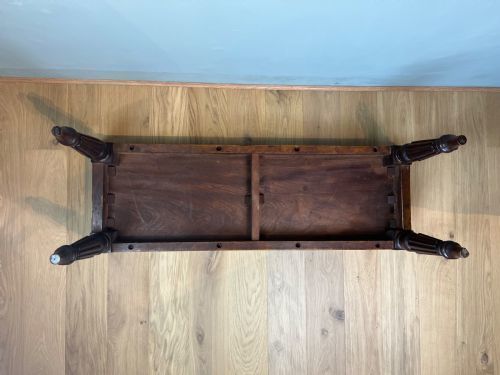 Regency Large Mahogany Hall Bench, In The Manner Of Tatham And Marsh photo vinterior