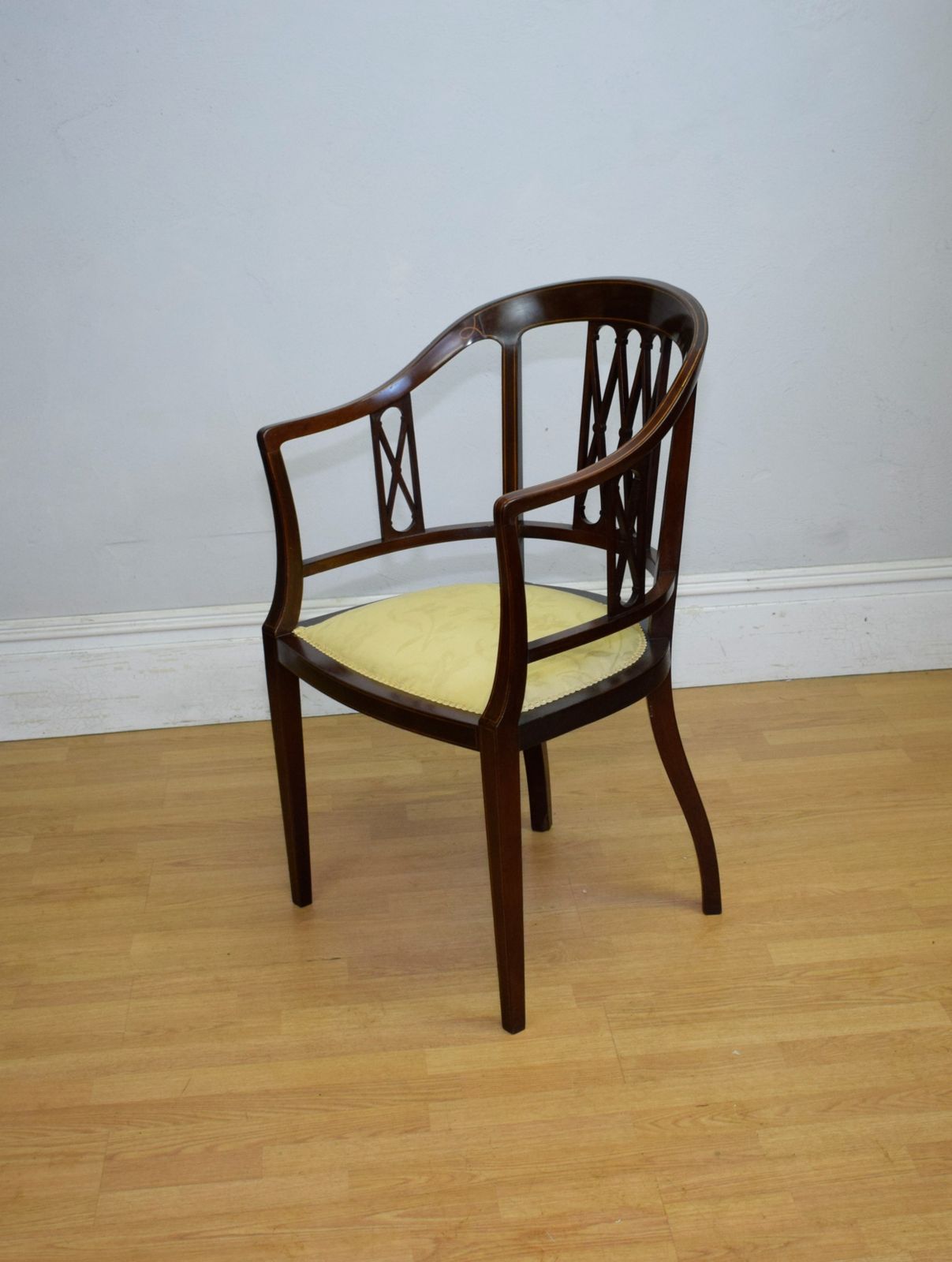 Edwardian Inlaid Tub Chair, 1900s photo Furniture