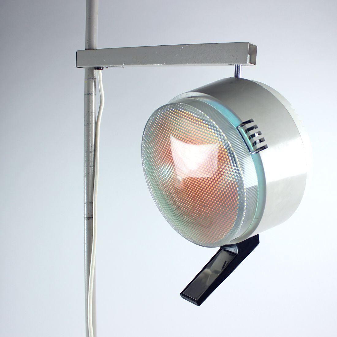 photo furniture Tall Metal Doctor's Floor Lamp, Czechoslovakia 1950s