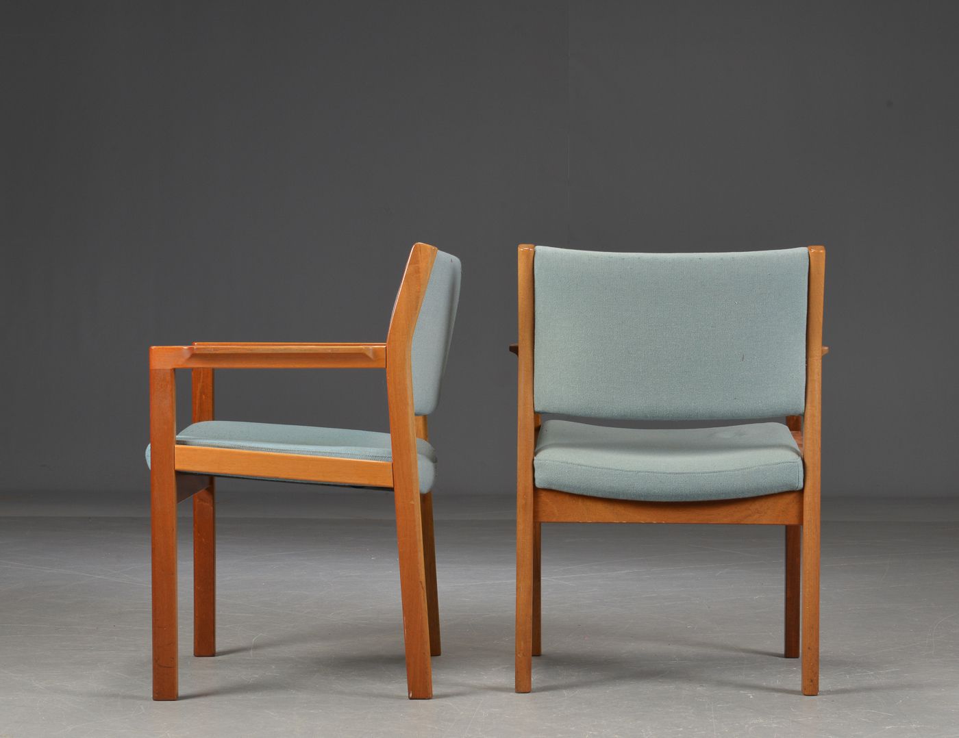 1970´S Christian Hvidt Set Of Four Armchairs In Mahogany By Soborg Mobelfabrik photo 940.0