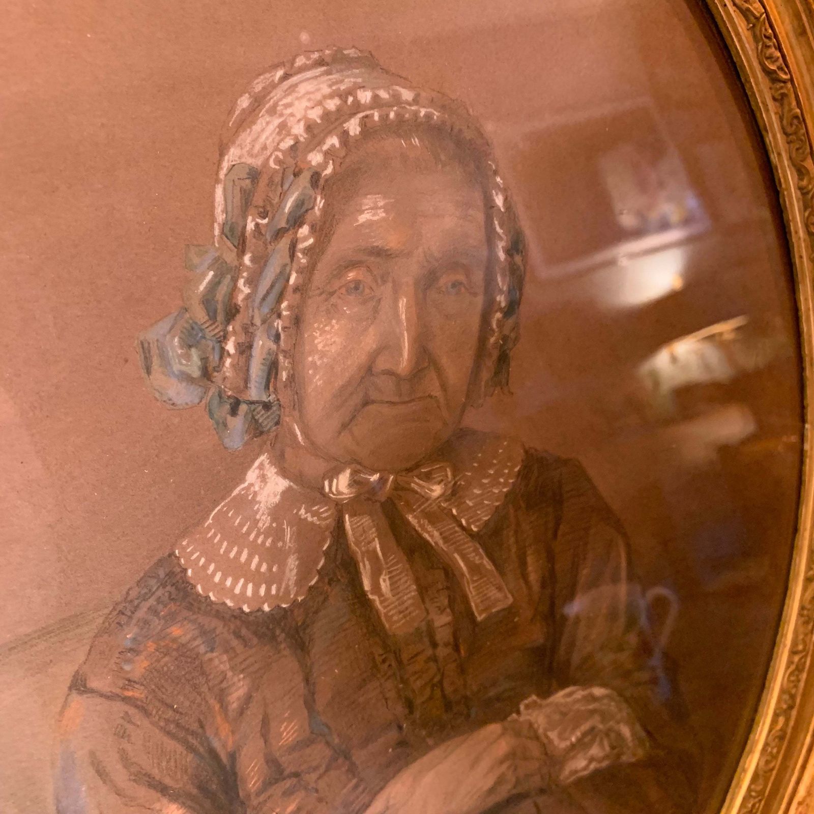 Portrait Of Lady, 1800s, Antique photo vintage