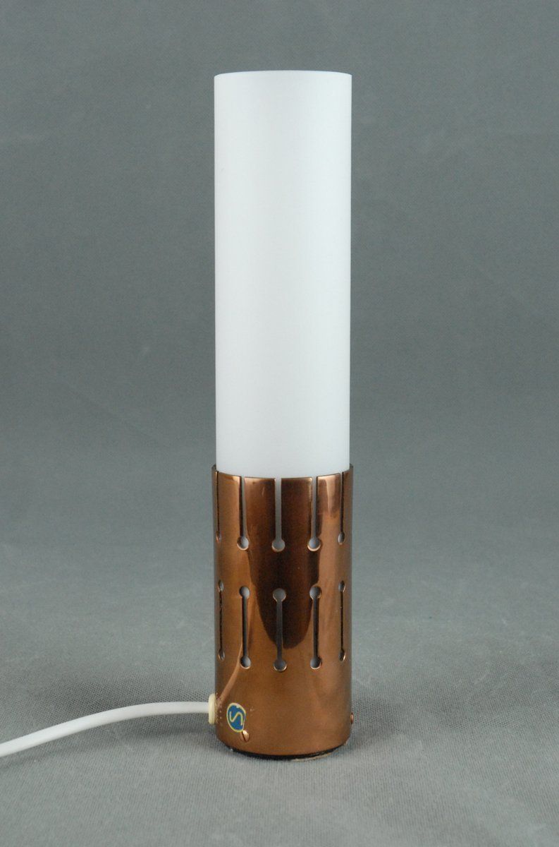 Copper And Glass Table Lamp For Asea Belysning Sweden photo furniture