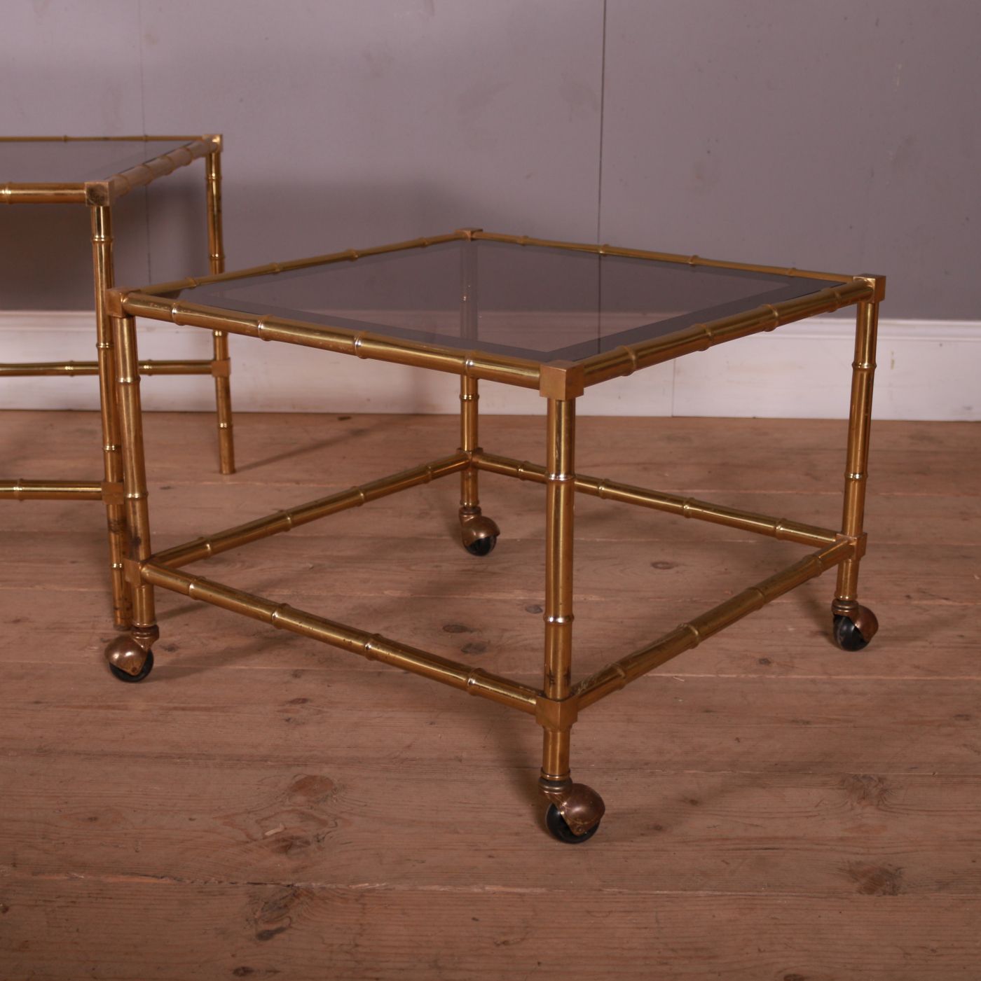 Italian Brass And Glass Tables photo vinterior