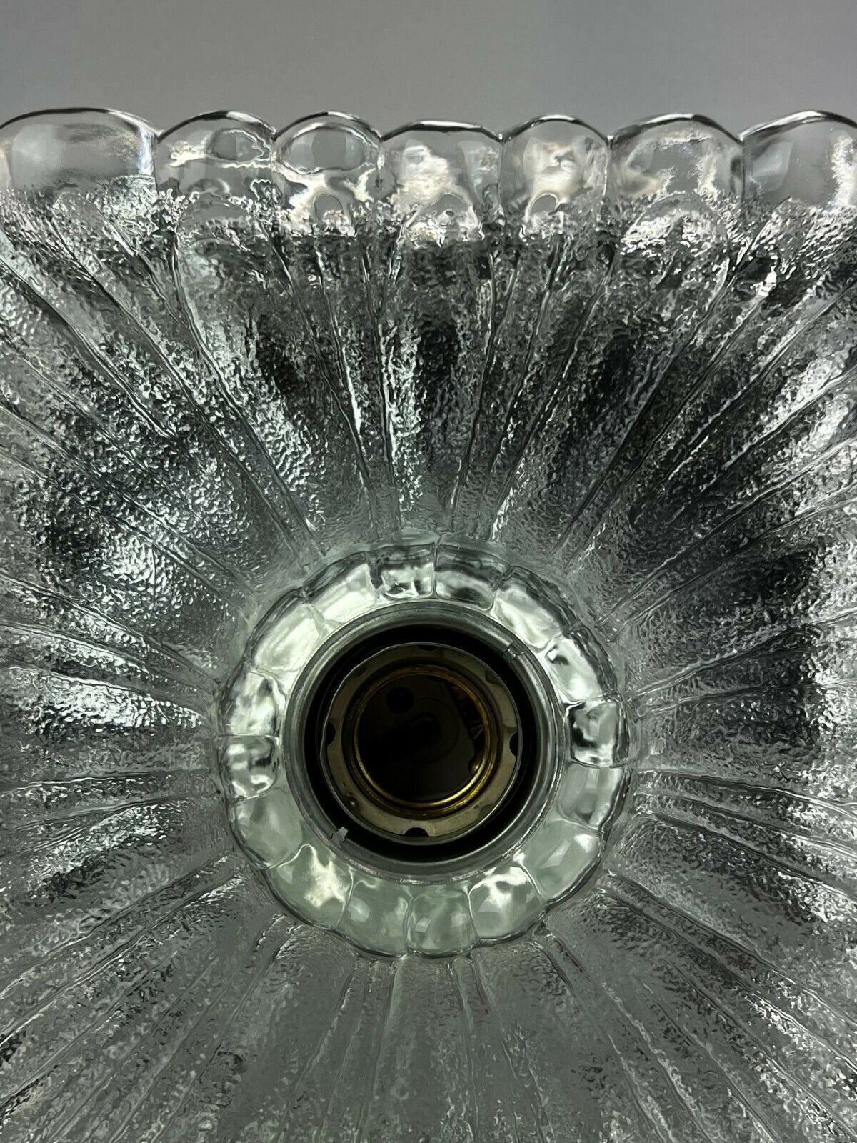 60s 70s Lamp Light Wall Lamp Wall Lamp Ice Glass Space Age Design 60s photo for sale
